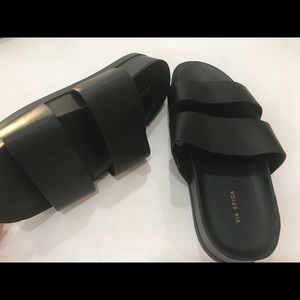 Via Spiga Black Milton Sandal